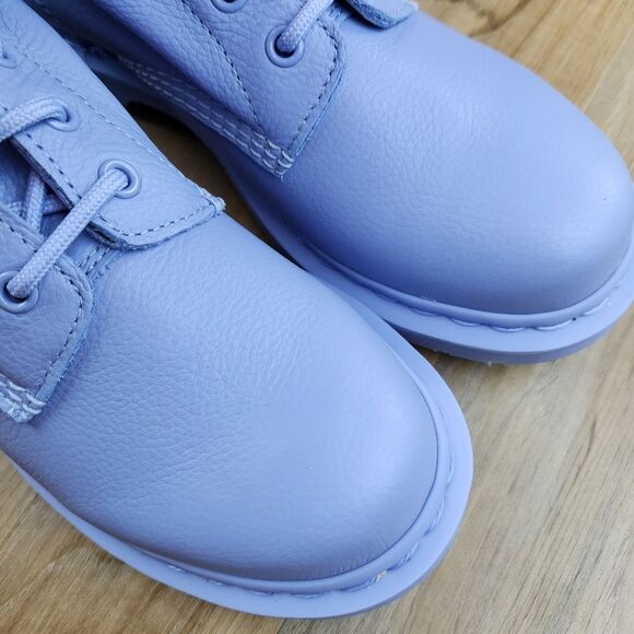 🩵NIB Dr. Martens 1460 Mono Zen Blue Pascal Virginia Leather Boots Size 8 - Picture 8 of 12